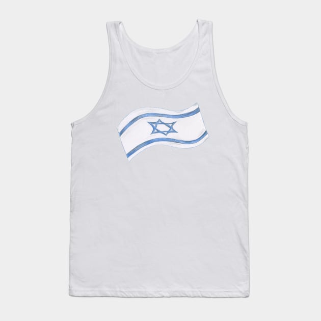 Flag Israel Tank Top by lisenok